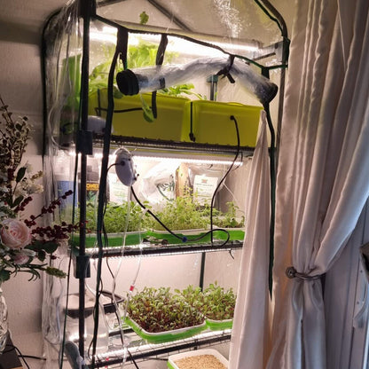 Litgrow Garden Upgraded 5-Tier Mini Greenhouse with Castors Wheels - Portable Small Gardening Green House with PVC Cover - Heavy Duty Swivel Castors with Brakes - 76''H x 27''L x 19''W Indoor & Outdoor