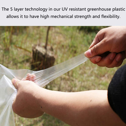 Litgrow Polyethylene 160-Micron UV Resistant Plastic Greenhouse Film